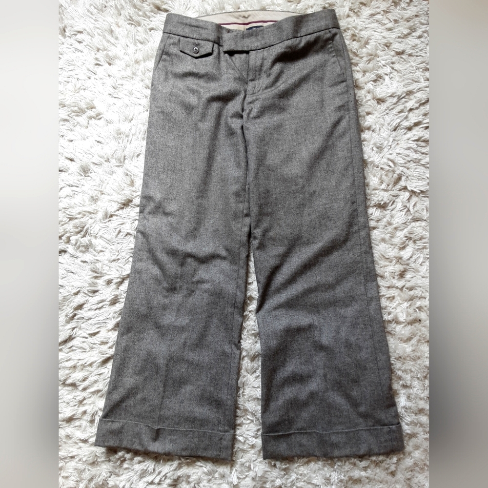 Y2K cuffed low-rise dress pants